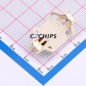 BS-06-A4AA004 Button & Strip Battery Connector Connector Battery Holder CR2032 Phosphor Bronze Gold - Product Image 1