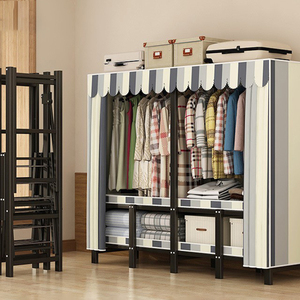 Perchero Plegable Moderno para el Hogar, Armario Portátil para Dormitorio, Sin Necesidad de Ensamblaje, Bolsa Organizadora de <span class=keywords><strong>Ropa</strong></span> Resistente y Gruesa - Product Image 4