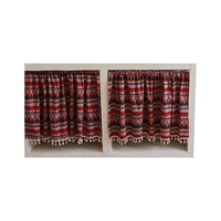 Venta al por mayor de cortinas decorativas de estilo étnico de lujo para sala de estar, armario de cocina, cortina protectora de partición