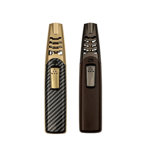 Encendedor de cigarros de fiesta Metal grande azul sola antorcha llama hogar multifunción encendedores butano Micro antorcha encendedor - Product Image 6