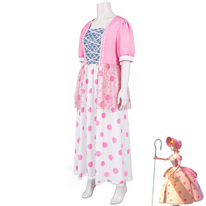 Disfraz de Toy Story Bo Peep, vestido rosa con lunares, disfraz de Halloween, talla para mujer adulta - Product Image 3