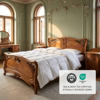 Couette de luxe 90% duvet de canard blanc, chaleur toute saison, ensembles de couettes en coton, literie, édredons de luxe, fabricant en gros