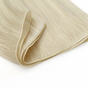 Extensiones de Cabello Humano Remy Ruso de Doble Trama Invisible, Atadas a Mano, de Calidad Europea Superior, Marca Ruikang, para Genius Weft - Product Image 3