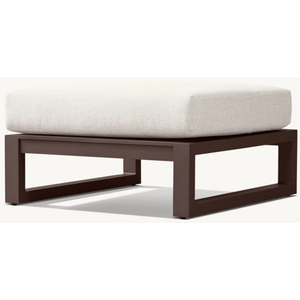 Chaise longue et pouf modernes en aluminium pour loisirs, patio et jardin, ensemble de mobilier d'extérieur de luxe - Product Image 5