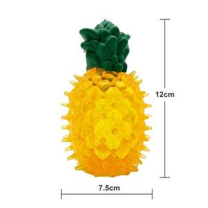 Nouveau Design été congelé ananas grinçant chien refroidissement freezable jouets à mâcher dentition grinçant Tpr chien mâcher nettoyage à - Product Image 5