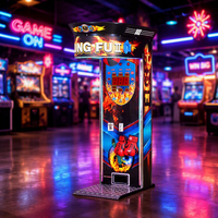 Machine d'arcade de boxe de style européen à monnayeur, jeu de test de force de frappe pour centre de jeux