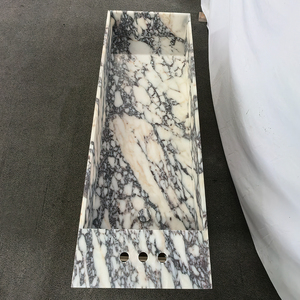 Diseños modernos Natural Calacatta Viola Mármol Fregadero <span class=keywords><strong>Piedra</strong></span> Lavabo <span class=keywords><strong>Antiguo</strong></span> Mármol Baño Vanidades - Product Image 6