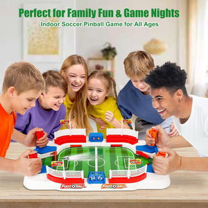 Mini <span class=keywords><strong>Table</strong></span> de Baby-Foot pour Enfants, Jeu de Société de Football de <span class=keywords><strong>Table</strong></span> avec Double Contrôle par Manettes, Hautes Barrières, Machine de Flipper, Jouet de Football - Product Image 3