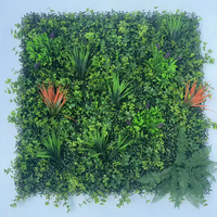 100x100cm UV-Preuve Vertical Jardin Extérieur Plante Artificielle Vert Mur Décoration Toile de Fond Panneau Vert Gazon Artificiel Mur