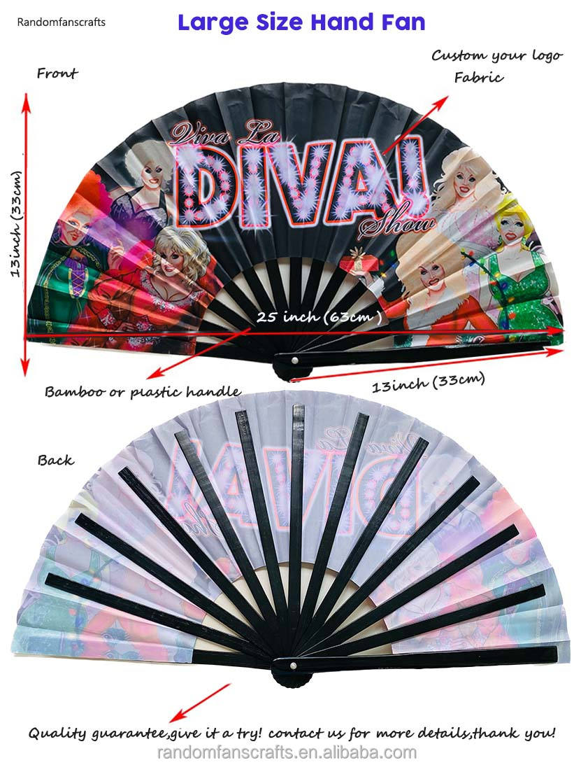Custom hand fan