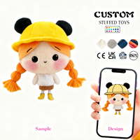 CE CPC produsen kustom boneka mainan hewan Super lembut Plush PP kapas mengisi kustom mainan mewah
