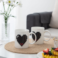 Tasse en porcelaine créative, Mug fantaisie, Tasse magique à changement de couleur selon la température (motif hibou), Fabrication de tasses personnalisables avec logo, Vente en gros