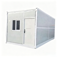 Contenedor Plegable Rectangular Moderno, Casa Prefabricada, Oficina, Dormitorio, Almacén, Contenedor de Almacenamiento Plegable de Acero
