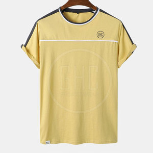 Precio al por mayor 100% algodón hombres de secado rápido Luz de alta calidad Camisetas cuello redondo de manga corta personalizado impreso último diseño - Product Image 1