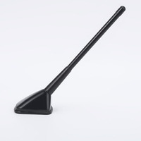 Angled Detachable-Mast Roof Aerial Assembly Angled-Mast Automotive Roof Aerial Assembly Set on a Low-Profile Geometric Base