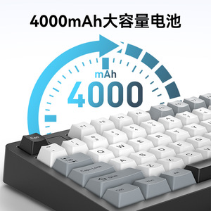 Sanju SG75 Mechanical <b>Keyboard</b> RGB <b>Wireless</b> Hot-swappable Gaming <b>Keyboard</b> With Programmable Keys And Backlighting - Product Image 3