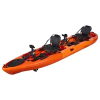 Ljlsf — Kayak Double siège pour 2 personnes, 14 pieds, pédales de pêche, en plastique LLDPE