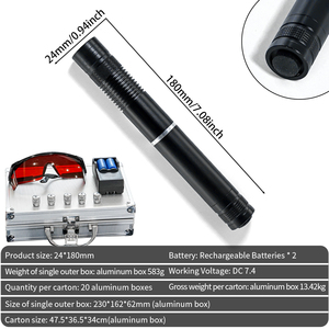 Puntero Láser Azul con Cabezal de Función <span class=keywords><strong>5</strong></span> en 1 |   Luz Azul de Alta Calidad para Equipos Profesionales de Exteriores - Product Image 3