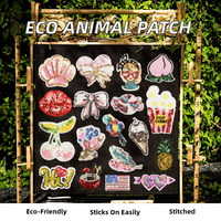 Écussons brodés personnalisés en sequins, à thermocoller, pour vêtements, sacs, vestes