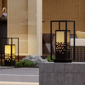 IP65 lampu taman LED luar ruangan tahan air lampu surya jalur bertenaga surya dan lampu tonggak rumput untuk jalur taman - Product Image 2