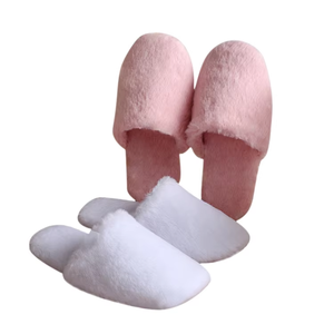 En çok satan tek kullanımlık peluş terlik high end aile otel havayolu terlik - Product Image 6