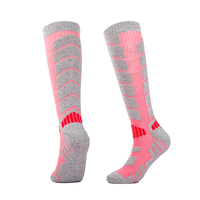 Chaussettes de ski chaudes et épaisses en tricot pour homme et femme - Absorbantes comme un torchon - Spandex/Nylon/Coton