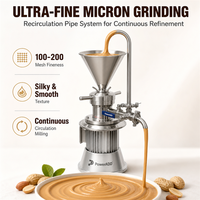 Broyeur Commercial en Acier Inoxydable, Moulin Colloïdal pour Lait d'Amande, Sauce Pimentée, Pâte de Noix, Pâte de Sésame, Beurre de Cacahuète – Machine de Fabrication et de Broyage