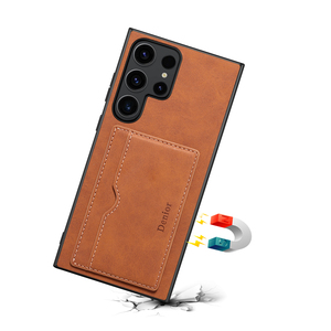 Denior |   Funda Protectora para Teléfono de Cuero PU Retro <span class=keywords><strong>a</strong></span> Prueba de Golpes con Soporte, Compatible con <span class=keywords><strong>Samsung</strong></span> S24/<span class=keywords><strong>23</strong></span>/22/21/Serie <span class=keywords><strong>A</strong></span>, con Ranura para Tarjetas - Product Image 3