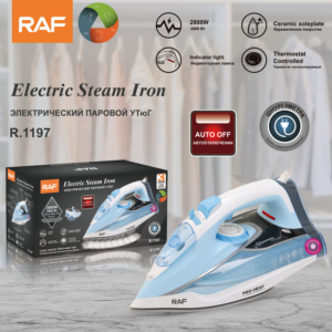 Fábrica RAF, venta al por mayor, plancha de vapor doméstica, plancha eléctrica antiescaldado, planchado rápido de ropa, electrodoméstico de 2800W - Product Image 4