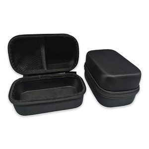 खाली स्टोरेज ब्लैक हार्ड ब्लैक हार्ड जिपर क्लोजर बुना हुआ कपड़ा फैशन पोर्टेबल ईवा कैरी केस - Product Image 1