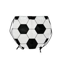 Sac à dos à cordon de serrage pour enfants, thème football, pour marathon et fêtes, avec compartiment, logo imprimable, écologique, idéal pour l'export.