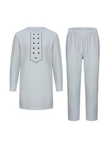 Traditionelle afrikanische 2-teilige Anzug Männer Langarm Dashiki Ankara Outfit Afro centric Cultural Festival Herren bekleidung - Product Image 2