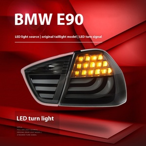 ชุดไฟท้ายรถยนต์ BMW ซีรีส์ 3 E90 รุ่น 320I ปี 05-12 แบบดัดแปลง LED พร้อมไฟเลี้ยว 12V สภาพใหม่ สีแดง รุ่น E90 320I LED - Product Image 4