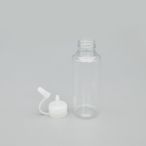 <b>Plastic</b> Cylindrical <b>Bottle</b> 90ml With Lid For General Packaging <b>Squeeze</b> Dispensing - Product Image 2