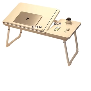 Comoda Scrivania da Letto, <span class=keywords><strong>Tavolo</strong></span> Pieghevole da Pranzo, Credenza di Lusso Curva e Liscia per Studio - Product Image 1
