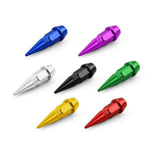 Universal Bullet Shaped Valve <b>Stem</b> <b>Caps</b> For Cars Bicycles Motorcycles Stainless Steel Tubeless Valve General Size American Mouth - Product Image 1