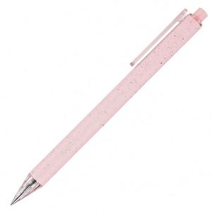 Stylo bille en paille de blé ABS, action facile par pression, pointe 1,0 mm, encre noire, écriture supérieure, couleur macaron - Product Image 6
