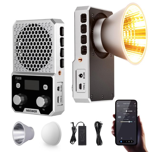Neewer FS60B Compact Pocket Dual-temperature Led Light, Suitable For Professional Studio Photography.