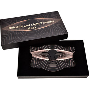 Masker kecantikan terapi lampu LED 4 warna, masker terapi foton silikon dengan lampu LED merah dan biru NIR untuk perawatan diri - Product Image 6