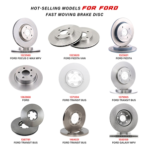 Frenatura superiore con dischi freno certificati 1379965 per Ford GALAXY WA6 Land Rover FREELANDER 2 <span class=keywords><strong>Volvo</strong></span> S60 II S80 <span class=keywords><strong>V70</strong></span> - Product Image 3