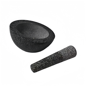 <span class=keywords><strong>Molcajete</strong></span> y Mortero de Granito Natural Personalizado para Cocina, para Especias y Hierbas - Ecológico y Duradero - Product Image 4