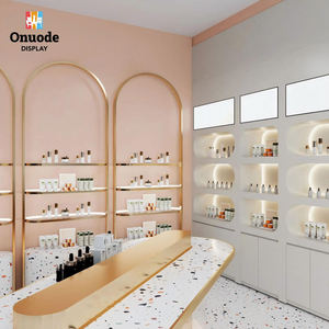 Meubles de présentation de magasin de cosmétiques LED tendance, design haut de gamme pour boutique de beauté, rayonnages de magasin de produits de beauté imperméables et écologiques - Product Image 3