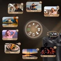 Appareil photo numérique 8K avec autofocus, photographie avec Wifi et écran tactile, caméra de vlogging, fonctionnalité d'enregistrement, caméra à écran tactile