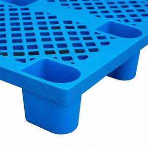 Palette en plastique recyclé noir jetable à usage unique, légère, pour distribution, exportation et transport, à bas prix, empilable - Product Image 3