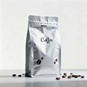 Bolsa de Embalaje de Café en Polvo de Aluminio Impresa Personalizada, 250g 500g 1kg 12oz, Reciclable, con Válvula, Cierre y Fondo Plano - Product Image 6