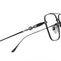 Gafas Clásicas de Piloto, Negras y Doradas, para Presbicia, Multifocales, de Marca de Lujo, Tallado Tridimensional en Plata, para Hombre y Mujer