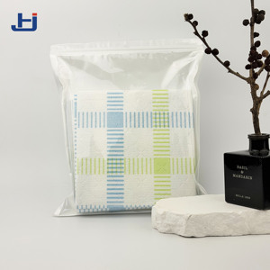 Serviettes de cuisine jetables en tissu non tissé Spunlace quadrillé PP + pâte de bois + <span class=keywords><strong>Lancelot</strong></span> Tencel 140 g/m², chiffons de nettoyage carrés - Product Image 1