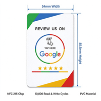 Kartu Tap NFC PVC Putih Grosir untuk Ulasan Google, Kartu Kode QR Portabel untuk Umpan Balik Sosial, untuk Hotel, Toko, dan Layanan