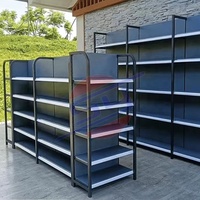 Estantería de Góndola Multifuncional Desmontable y Ajustable para Supermercados, Exhibidor de Venta al por Menor con Diseño 3D Gratuito