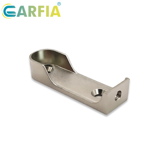 Heavy Duty Zinc Alloy Side Pipe Holder Set for Oval Coat <strong>Rod</strong> Inside Cabinet or Top <strong>Shelf</strong> Cabinet <strong>Rod</strong> <strong>Bracket</strong> - Product Image 4